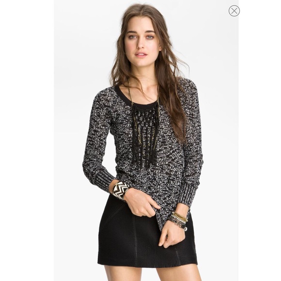Free People We The Free - Black Marled Sweater